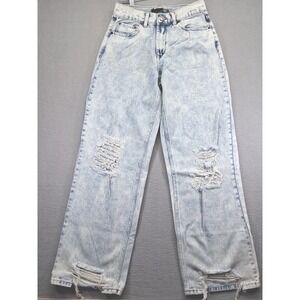BBJ Los Angeles Wide Leg Women Jeans Size 1/25 Stone Washed